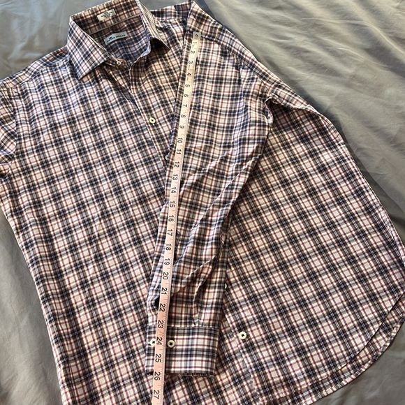 Peter Millar Multicolor Check Button Down Cotton - Picture 5 of 8